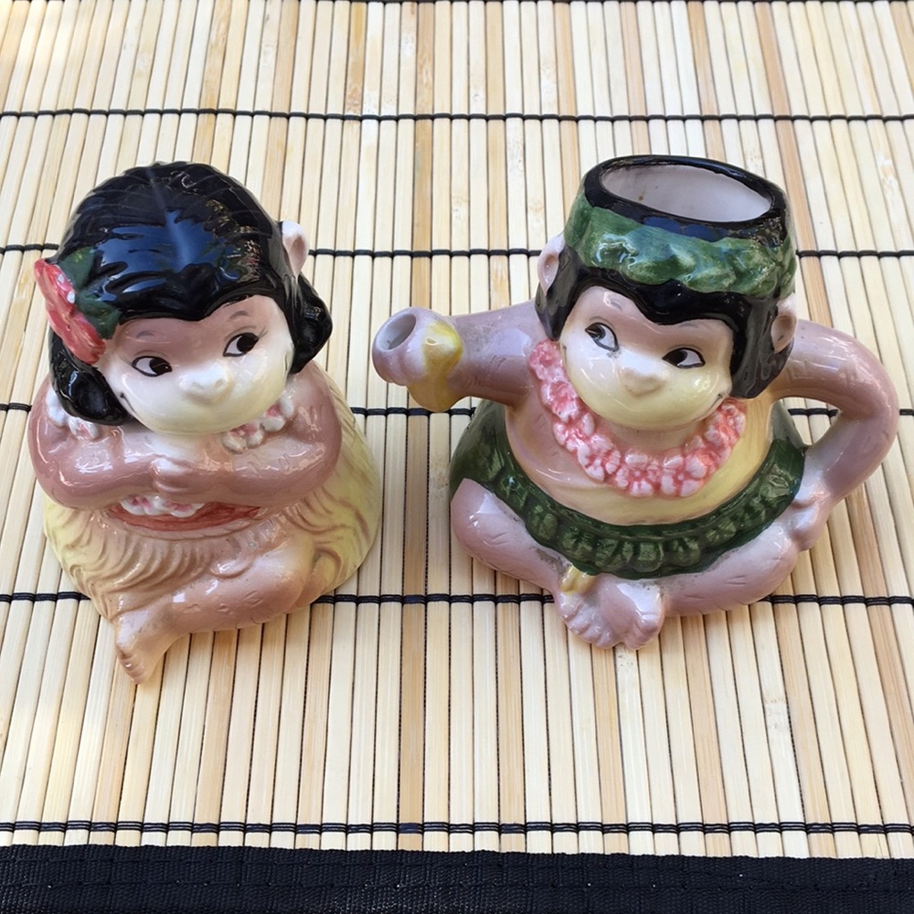 Hula Monkey Creamer Set